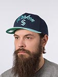 Бейсболка MITCHELL NESS арт. HP9354-SKRNAVY Seattle Kraken NHL (navy)